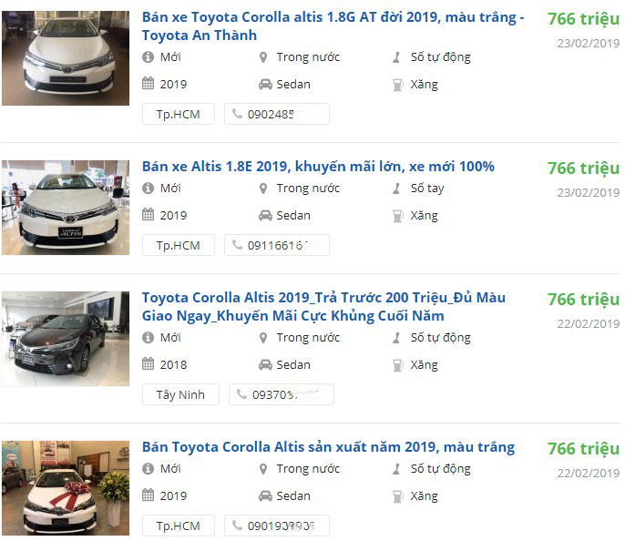 Thị trường ảm đạm, đại lý xuống giá Toyota Corolla Altis 2019 hơn 30 triệu đồng để kích cầu 14 Thị trường ảm đạm, đại lý xuống giá Toyota Corolla Altis 2019 hơn 30 triệu đồng để kích cầu a14
