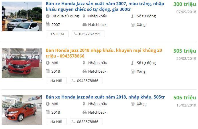 Gợi ý 10 mẫu xe nhỏ gọn cho nữ - Honda Jazz