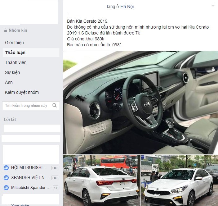 Kia Cerato 2019 cũ được rao bán cao hơn giá niêm yết xe mới tại Việt Nam a1