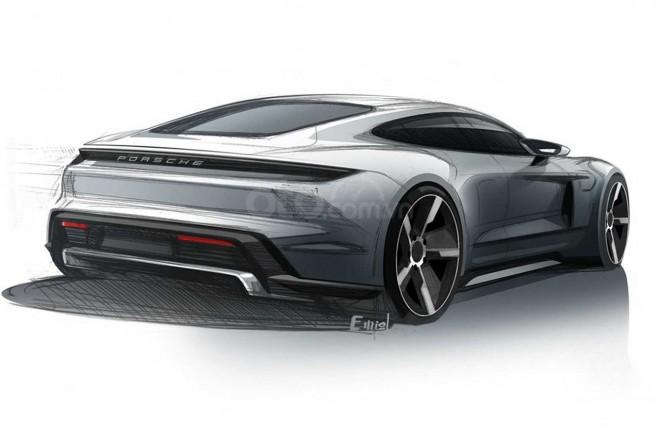Porsche Taycan EV 2019 - ảnh 2 Porsche Taycan EV 2019 - đuôi xe
