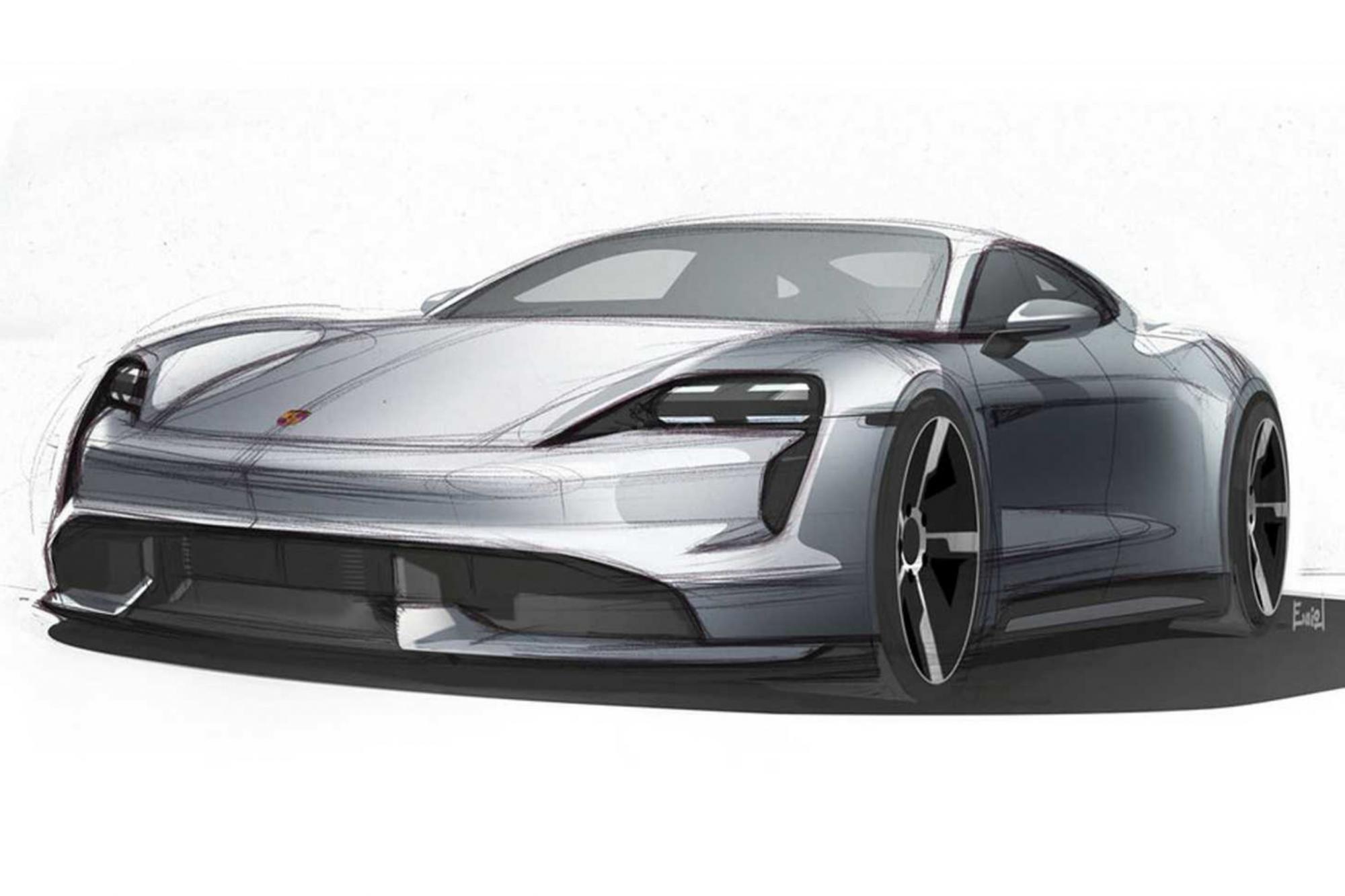 Porsche Taycan EV 2019 - đầu xe