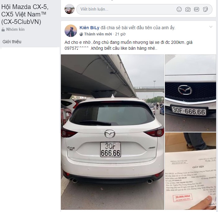 Đi 200km, Mazda CX-5 biển ngũ quý 6 được rao bán a2