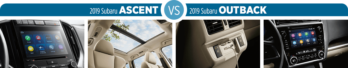 Chọn Subaru Outback 2019 hay Subaru Ascent 2019: Công nghệ kết nối đỉnh cao