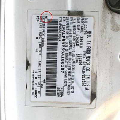 Hướng dẫn sửa xe tróc sơn, ô tô trầy và có rỉ sét tại nhà - Kiểm tra mã sơn, đúng màu, đồng tông Hướng dẫn sửa xe tróc sơn, ô tô trầy và có rỉ sét tại nhà - Kiểm tra mã sơn, đúng màu, đồng tông