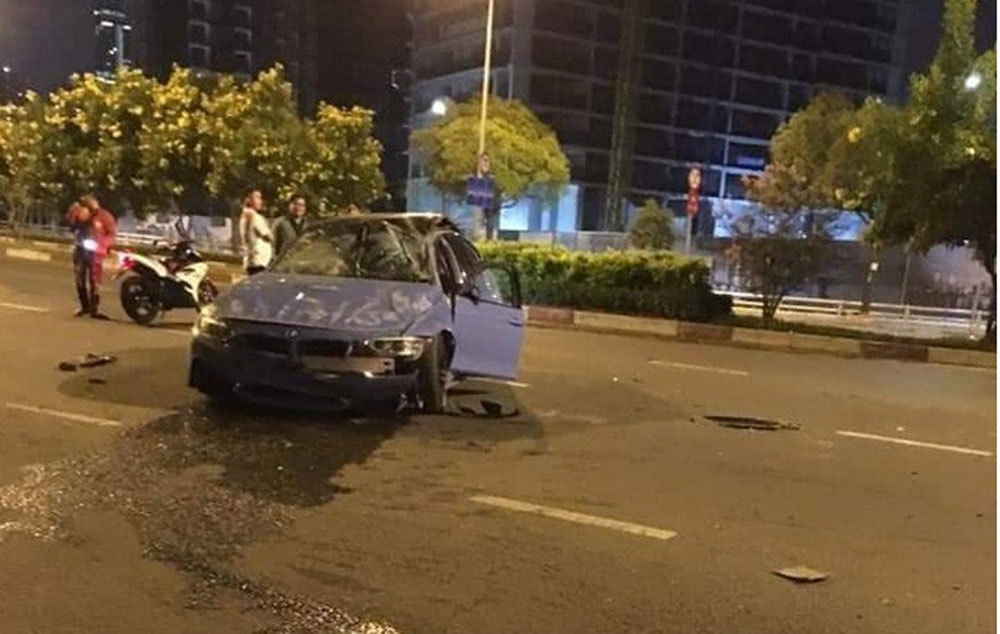 BMW M3 cũ của đại gia Cường Đô La gặp nạn thảm khốc ở TP.Hồ Chí Minh