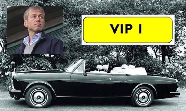 Biển số xe ô tô 'VIP 1' - Anh Quốc.