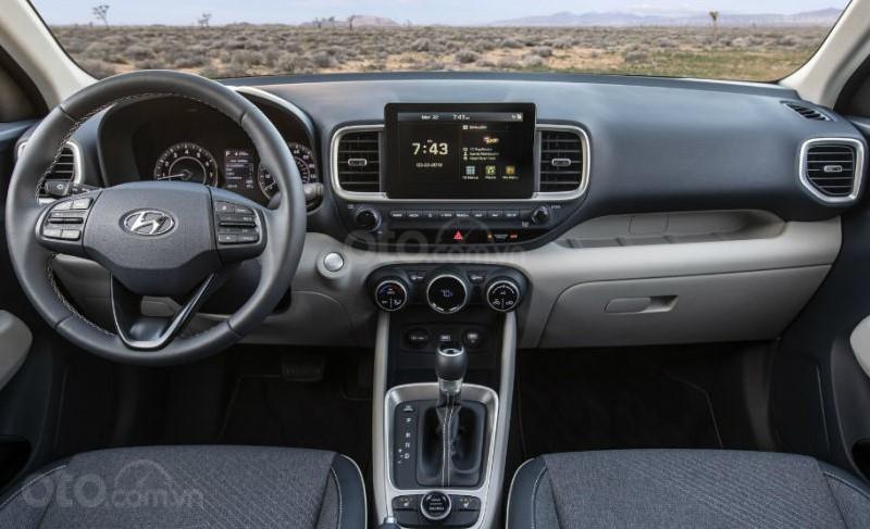 Nội thất xe Hyundai Venue bản Mỹ.
