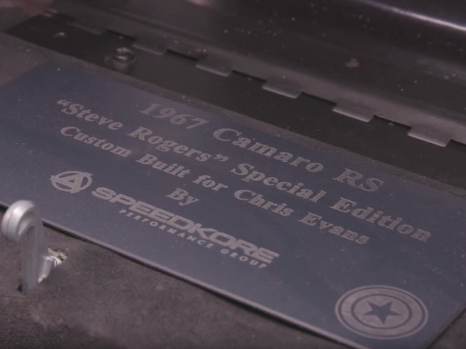 Tấm biển đặc biệt biến Camaro RS độ 
