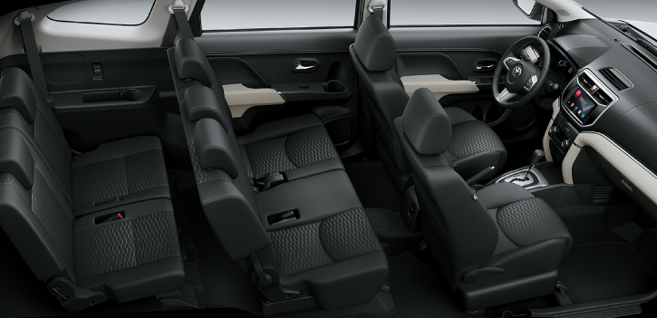 Khoang nội thất rộng rãi của Toyota Rush 2019 Khoang nội thất rộng rãi của Toyota Rush 2019