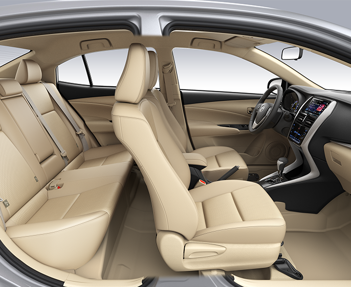 Khoang nội thất hiện đại của Toyota Vios 2019 Khoang nội thất hiện đại của Toyota Vios 2019