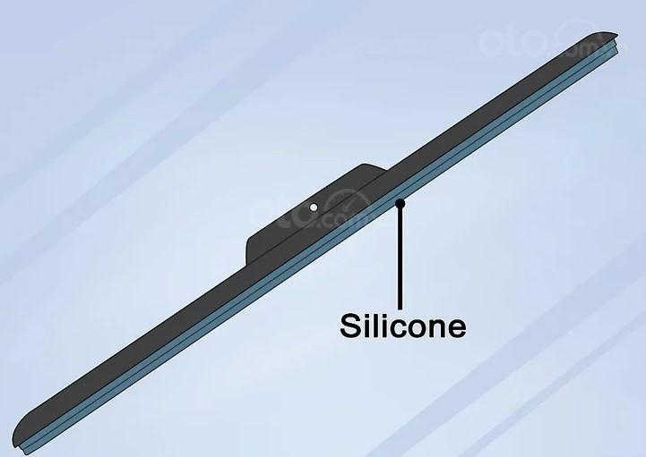 Gạt nước cao su.