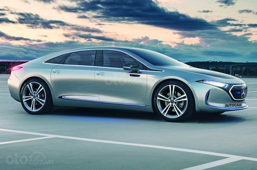Xế sang Mercedes-Benz EQE 2022 sẽ là chiếc sedan sạch sang trọng