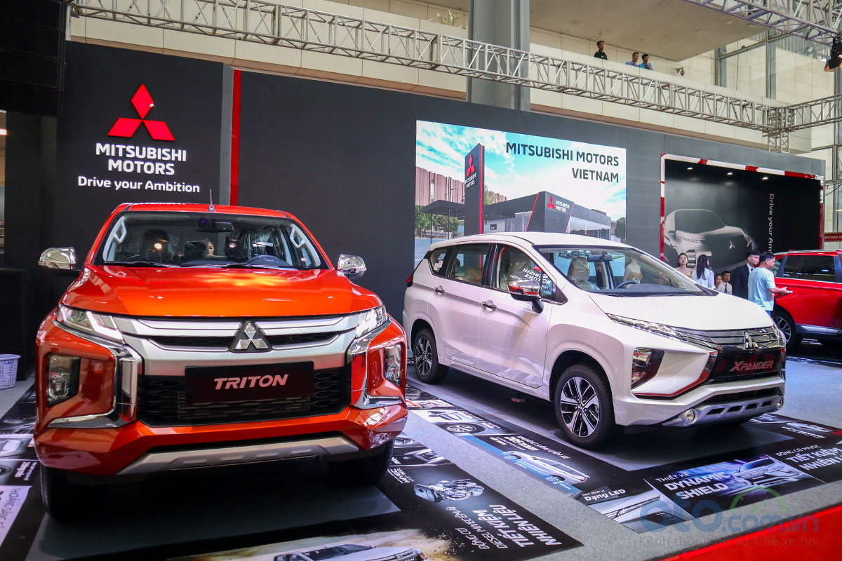 Gian hàng của Mitsubishi tại Vietnam AutoExpo 2019.