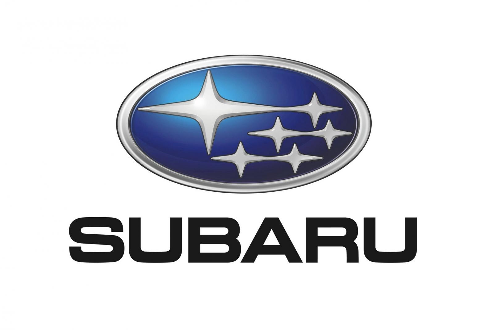 Logo 6 ngôi sao rất dễ nhận diện của hãng xe Subaru.