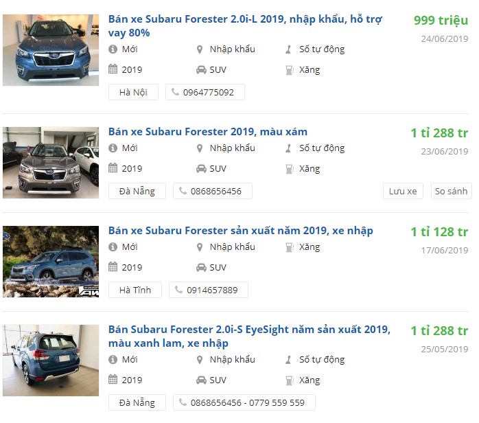 Giá xe Subaru Forester 2019 chưa ra mắt đã có ưu đãi - Ảnh 1.