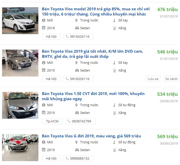 Toyota Vios giảm giá mạnh tại đại lý, khách lời hàng chục triệu khi qua tay bán lại - Ảnh 1.