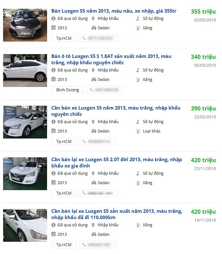 Giá xe Luxgen S5 "bốc hơi" 700 triệu sau 6 năm lăn bánh 3 Giá xe Luxgen S5 "bốc hơi" 700 triệu sau 6 năm lăn bánh a3