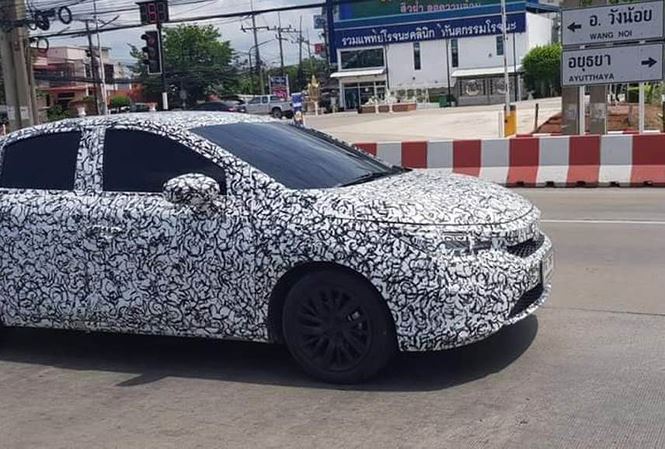 Honda City thế hệ mới chạy thử trên đường phố ở Thái Lan Honda City thế hệ mới