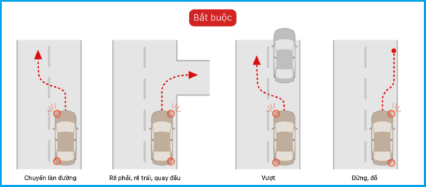 Sử dụng đèn xi nhan sao cho đúng luật và an toàn? 1a