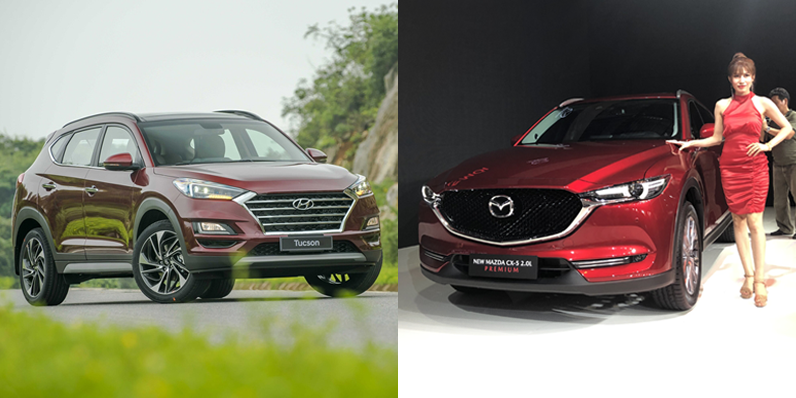 So sanh xe Mazda CX-5 2019 voi Hyundai Tucson 2019