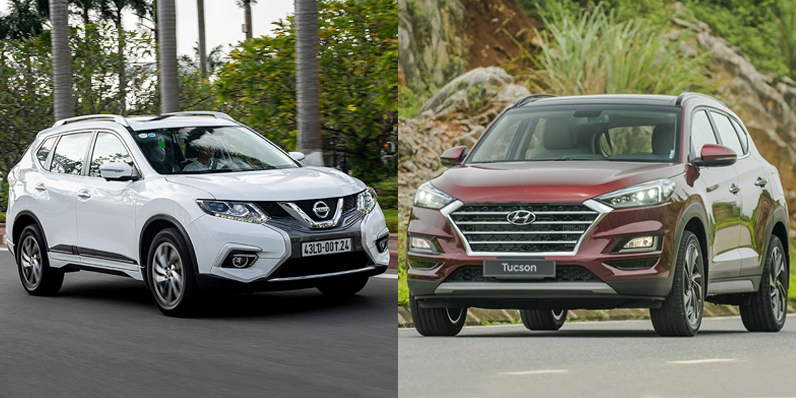 So sánh xe Hyundai Tucson 2019 và Nissan X-Trail V-Series 2019 a1