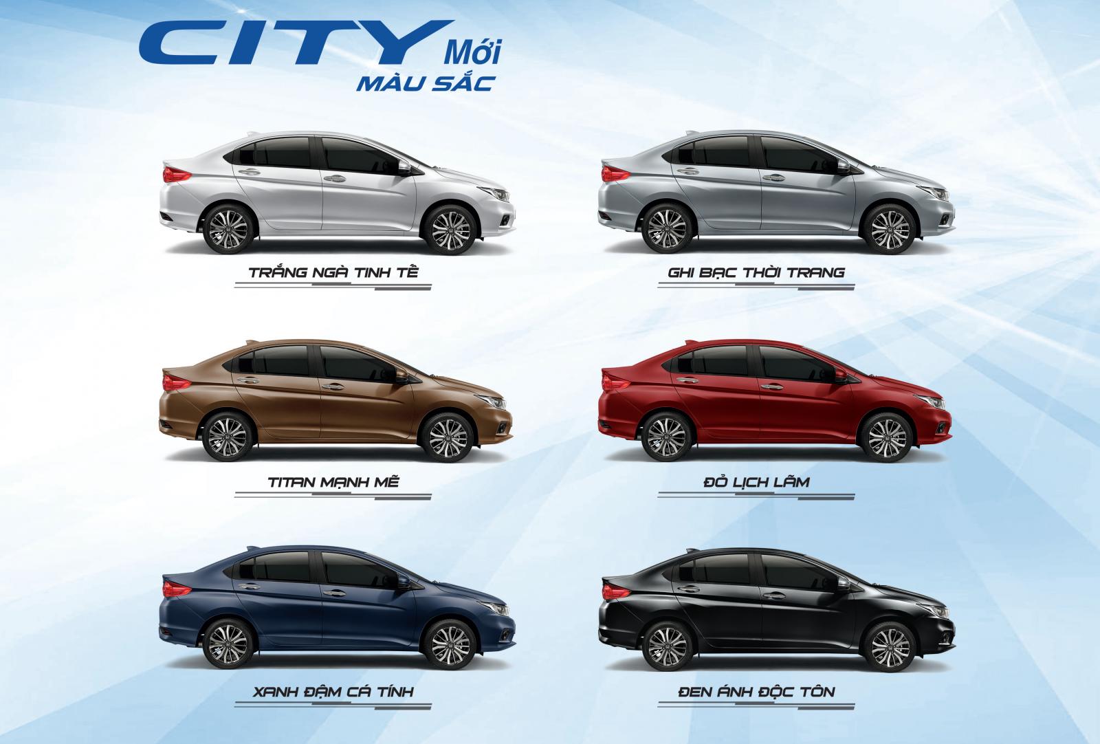 Màu xe Honda City tại Việt Nam...