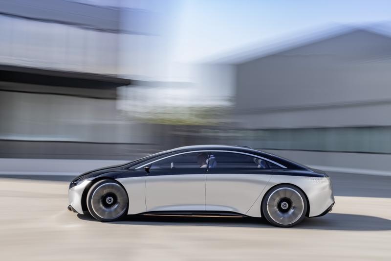 Chi tiết về siêu xe điện Mercedes-Benz Vision EQS 2019 - ảnh 3 Chi tiết về siêu xe điện Mercedes-Benz Vision EQS 2019.