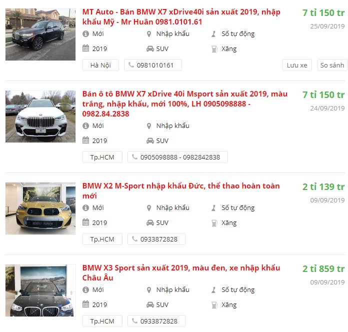Giá xe BMW tại đại lý giảm mạnh, quyết tâm tranh thị phần với Mercedes?