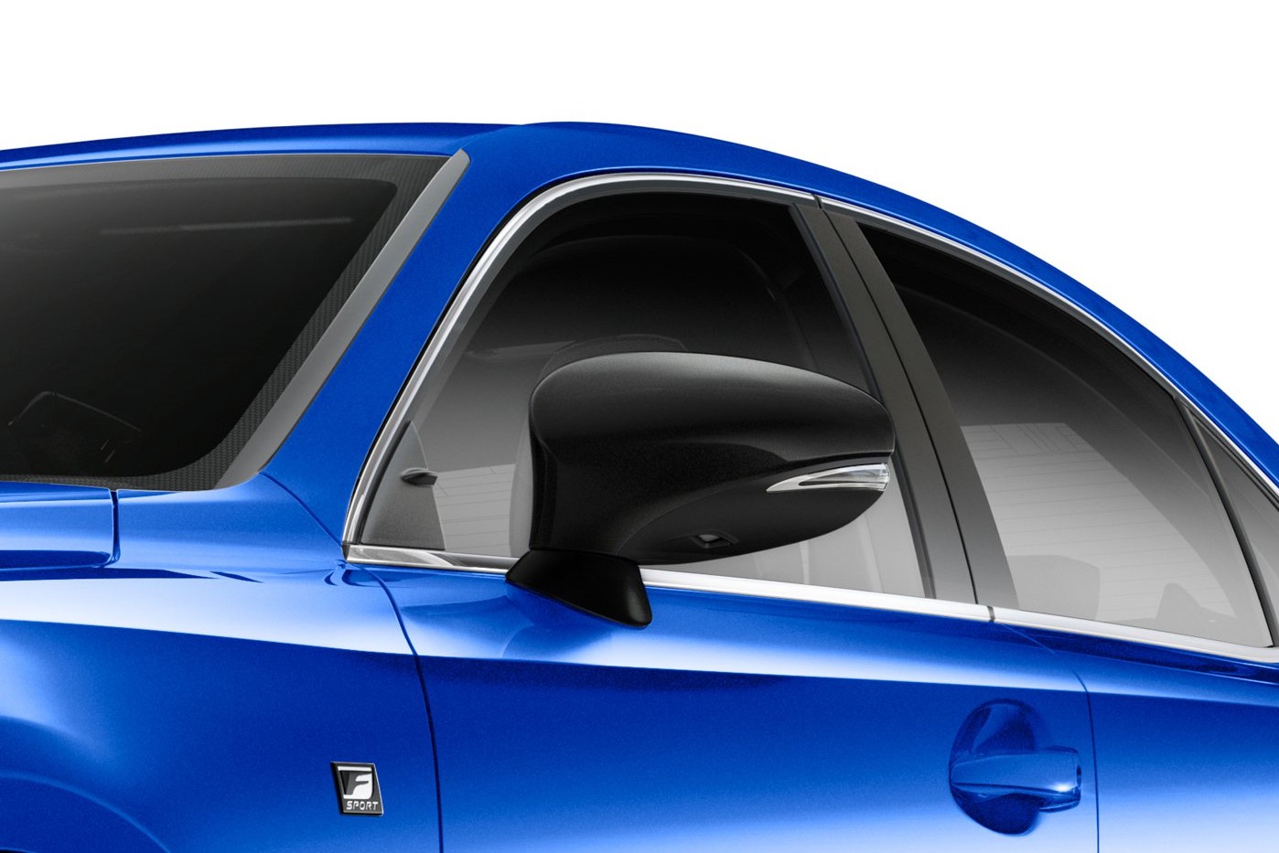 Lexus IS F Sport 2020 Blackline Special Edition sở hữu vỏ gương đen.