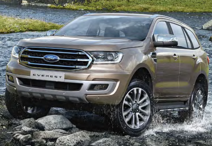 xe ô tô 7 chỗ tiết kiệm nhiên liệu nhất hiện nay tại Việt Nam - Ford Everest.