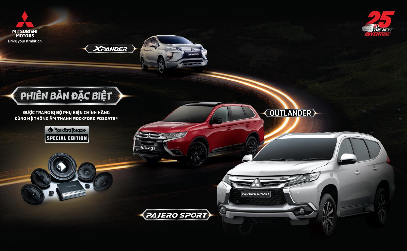 Chính thức: Mitsubishi Xpander, Outlander và Pajero Sport bản đặc biệt ra mắt a1