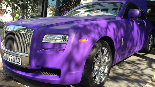 Rolls-Royce Ghost của Cường Đô La từng gây sốc với bộ cánh tím rịm Rolls-Royce Ghost của Cường Đô La