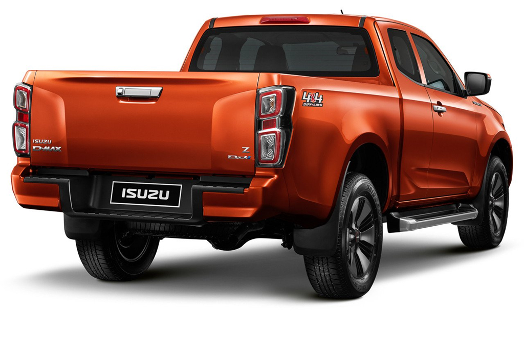 Đuôi xe Isuzu D-max sở hữu cụm đèn hậu đặt dọc ấn tượng.