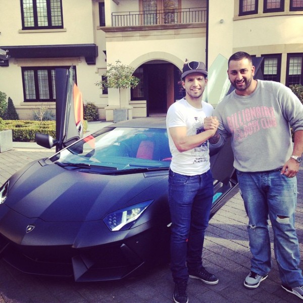 Lamborghini Aventador của Aguero có bộ cánh màu đen mạnh mẽ Lamborghini Aventador của Aguero