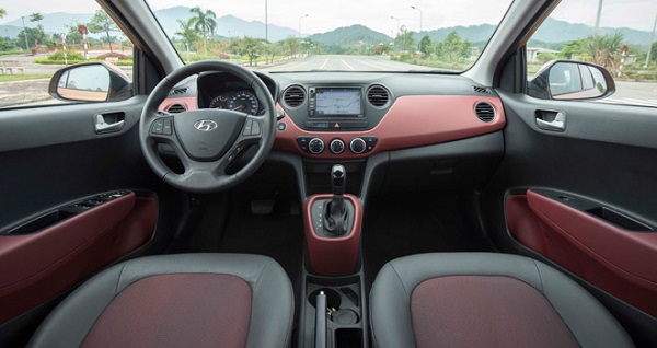 Nội thất trên i10 được đánh giá cao hơn hẳn các xe đối thủ Nội thất trên i10 được đánh giá cao hơn hẳn các xe đối thủ