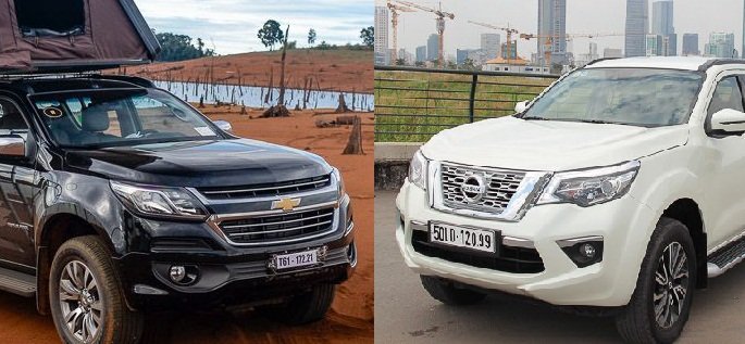So sánh Nissan Terra với Chevrolet Traiblazer So sánh Nissan Terra với Chevrolet Traiblazer