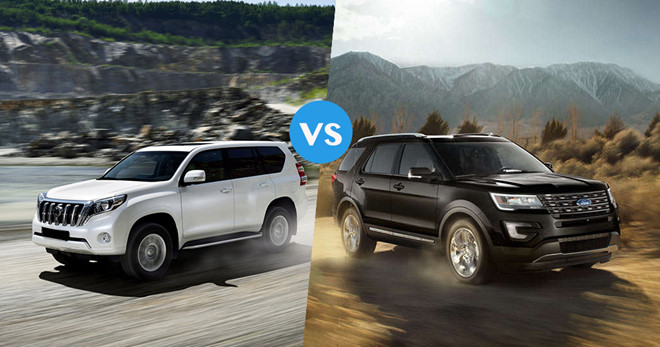 So sánh Ford Explorer với Toyota Land Cruiser Prado So sánh Ford Explorer với Toyota Land Cruiser Prado