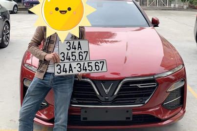 Liên tục xuất hiện biển số “vàng” trên các mẫu xe VinFast LUX - Ảnh 3.