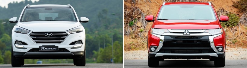 So sánh Mitsubishi Outlander và Hyundai Tucson So sánh Mitsubishi Outlander và Hyundai Tucson
