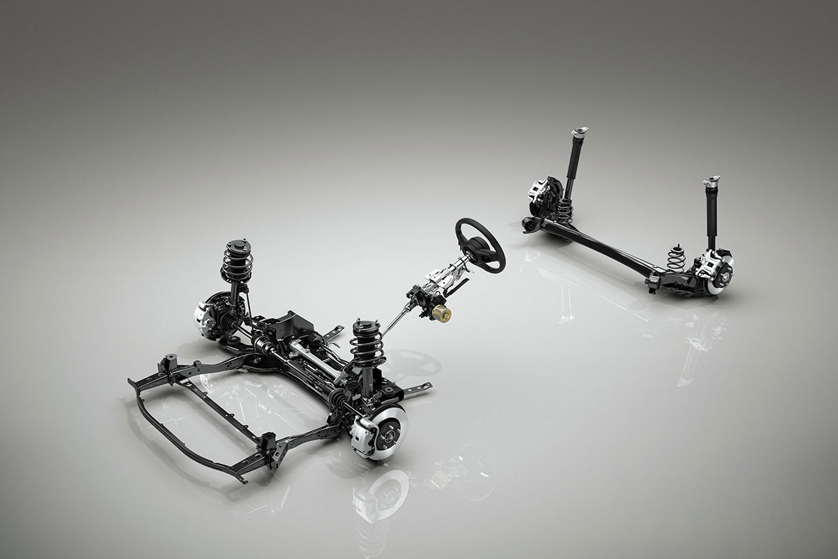 Đánh giá xe Mazda 3 Sport 2020 2.0L Premium: Hệ thống treo thanh giằng xoắn đã thay thế cho hệ thống treo liên kết đa điểm.