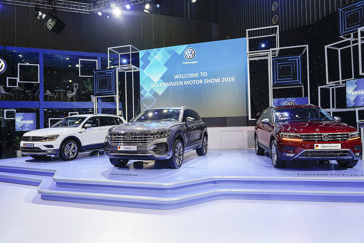 Gian hàng Volkswagen tại Triển lãm Ô tô Việt Nam 2019.