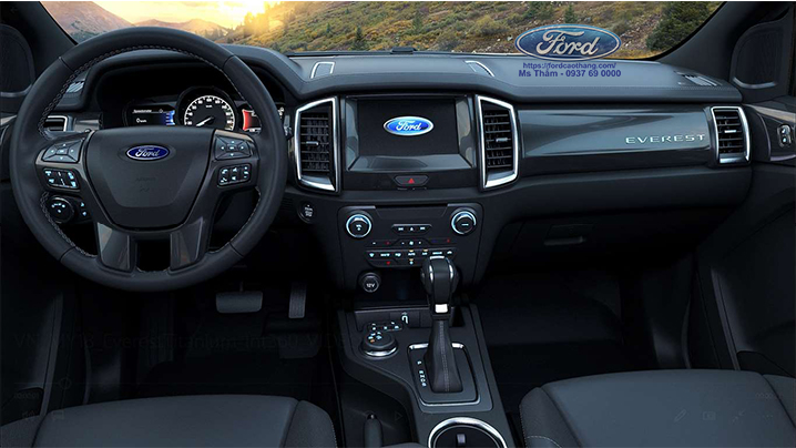 Nội thất xe Ford Everest 2020 Nội thất xe Ford Everest 2020