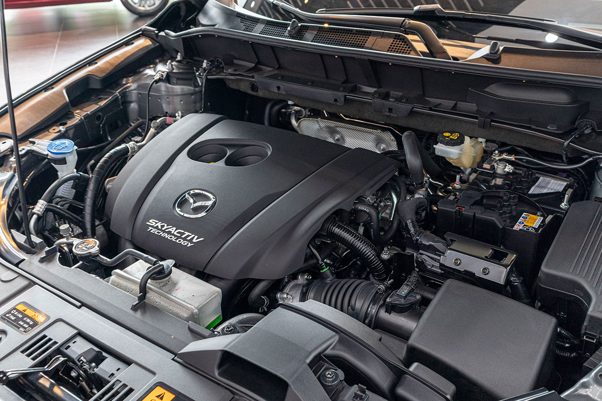 Đánh giá xe Mazda CX-8 2019: Động cơ Skyacti-G chia sẻ cùng mẫu Mazda CX-5.