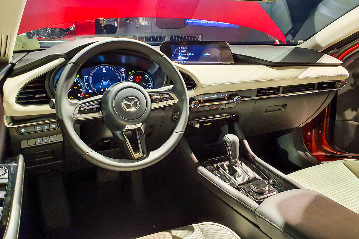 Khoang lái của Mazda 3 2020 thế hệ mới.