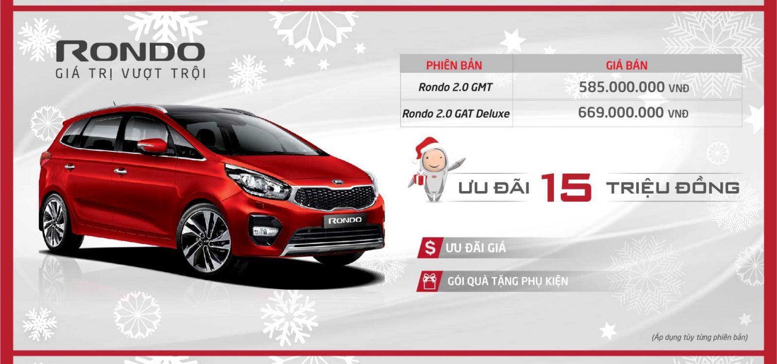 Kia Rondo: Ưu đãi 15 triệu đồng Kia Rondo: Ưu đãi 15 triệu đồng.
