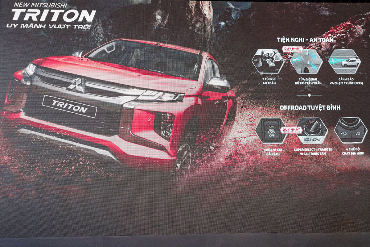 Các tính năng mới trên Mitsubishi Triton 2020.