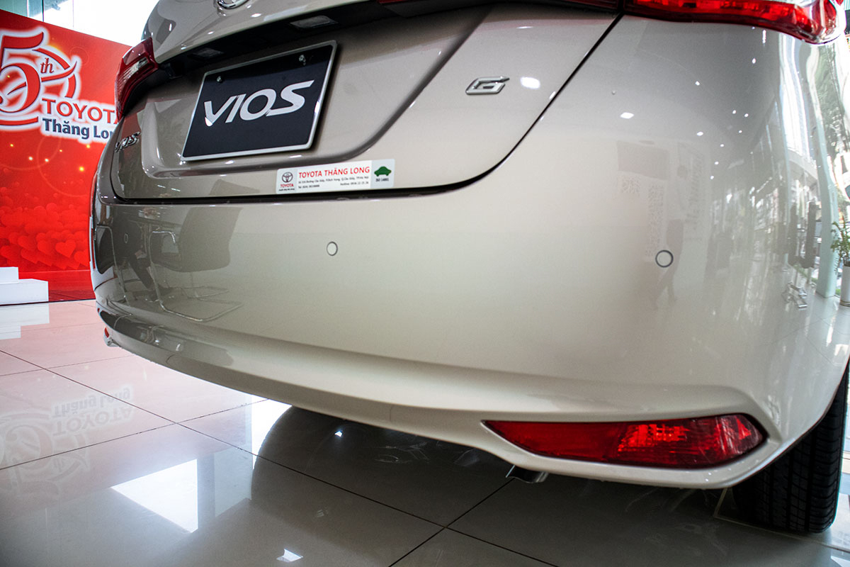 Ảnh chụp cản sau xe Toyota Vios 2020