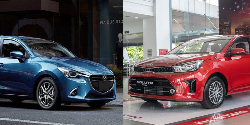 So sánh xe Mazda 2 và Kia Soluto So sánh xe Mazda 2 và Kia Soluto