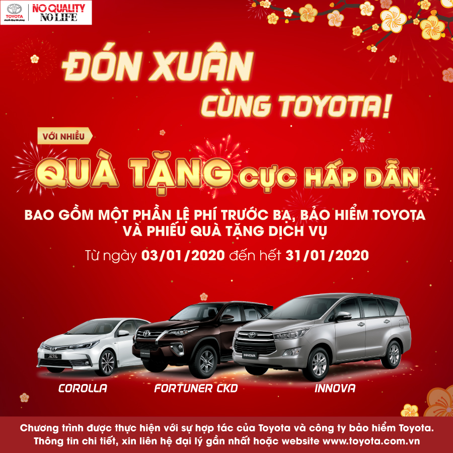 Khuyến mãi Toyota tháng 1/2020: Altis, Innova, Fortuner nhận quà tặng hấp dẫn 1a