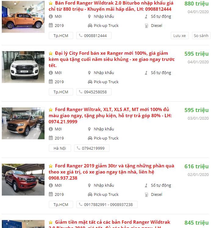 Ford Ranger 2020 đã về Việt Nam, phiên bản cũ giảm giá mạnh tại đại lý 2 Ford Ranger 2020 đã về Việt Nam, phiên bản cũ giảm giá mạnh tại đại lý 2a